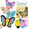 4 Butterflies Foam Art Crafts Gift Kit, Creative Make Your Own Butterflies, Cartoon Paper Craft Projects for Kids Ages 4+ Toddler, Preschool Learning Toy for Birthday Party Favor Supplie